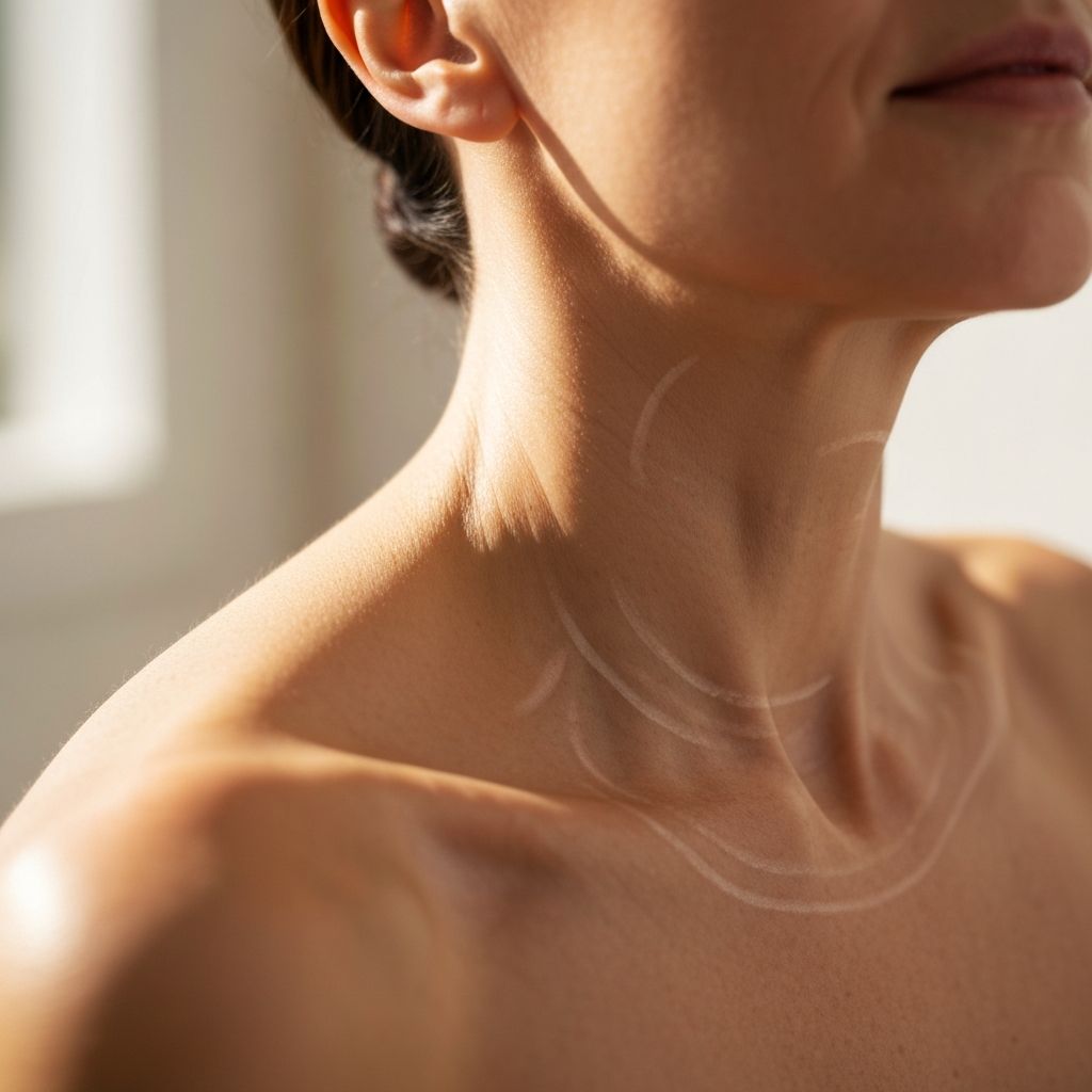 Strefa szyi i dekoltu wymagająca szczególnej pielęgnacji